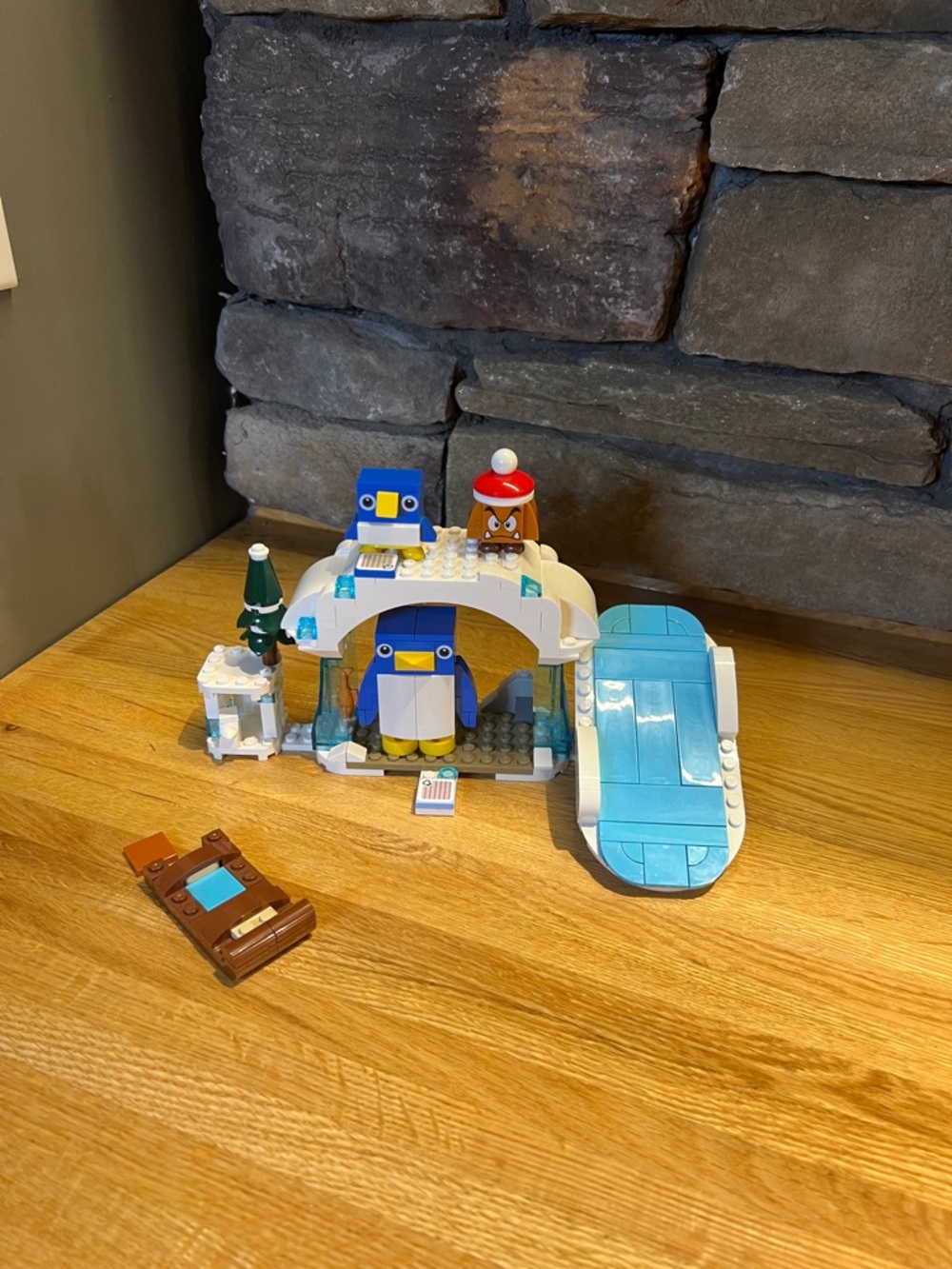 Lego Blue and White Penguin Ice Slide Playset